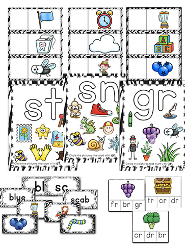 11 different beginning blends and digraph activities for literacy centers. Lots of ways to differentiate and build understanding of blends. Over 120 pages of activities! Leveled puzzles, clip cards, sorting mats, play dough mats, matching cards, card games and more! Your students will be Wild about Blends & Digraphs!