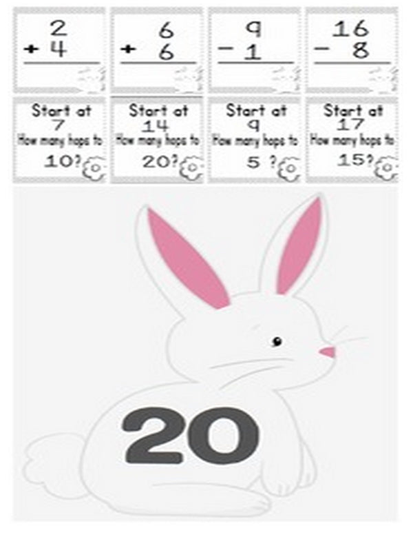 This bunny number line is so adorable! A fun gross motor activity to teach counting on, number order, addition and subtraction! Great for spring!