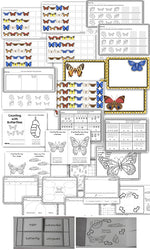This butterfly math and literacy bundle is perfect for a butterfly or life cycle unit! Practice addition, prepositions, counting, sorting and more with a fun butterfly theme!