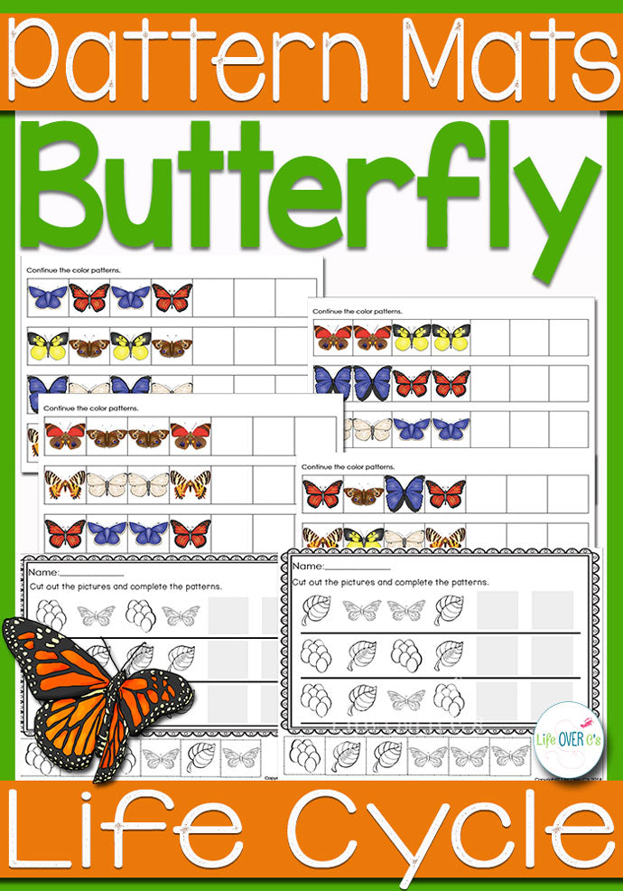 Butterfly Life-Cycle Pattern Mats