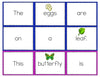 Butterfly Life-Cycle Preposition Match Up