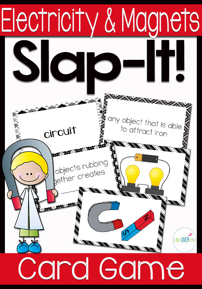 An electricity and magnets card game that your students will love! Vocabulary review has never been so fun!
