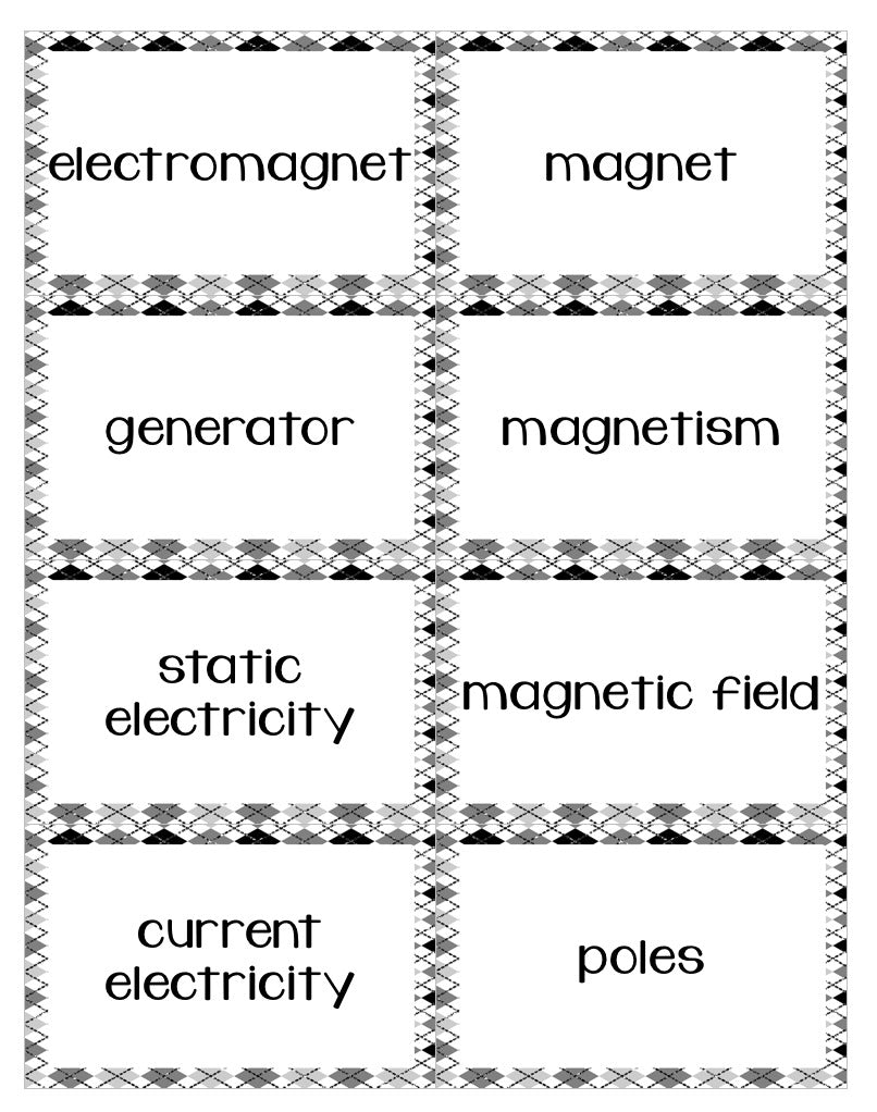 An electricity and magnets card game that your students will love! Vocabulary review has never been so fun!