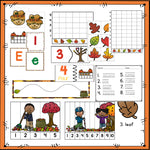 Fall Math & Literacy Centers for Pre-K/Preschool BUNDLE