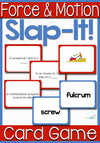Learning force and motion vocabulary is much more fun when you use this card game! Styled after "Slap Jack", kids will have fun slapping the correction pictures, vocabulary words and definitions to go along with your force and motion unit!