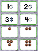 15 Sets of cards comparing values of coins and center instructions for six coin card games! Any set of cards can be used for any of the games. Change the sets of cards as your students increase in their money skills.