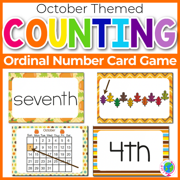 Ordinal Number Card Games: 1st-10th October Theme