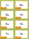 Students will learn ordinal numbers through a fast-paced, fun game! This game reviews ordinal number 1-10 in an November/Thanksgiving Theme.