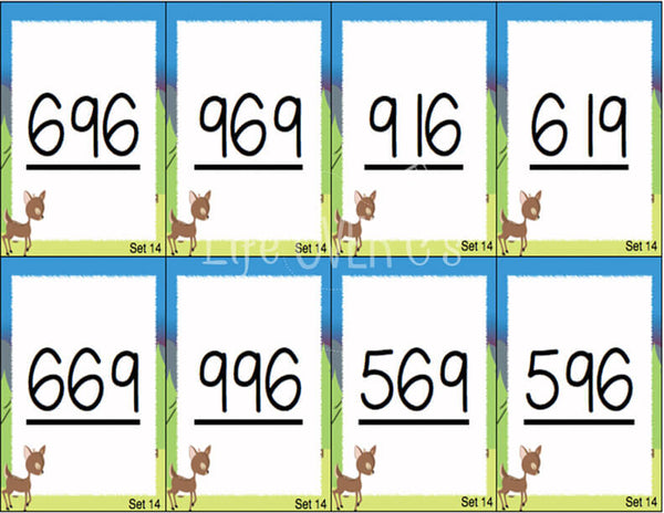 This place value card game set is a super fun way to review place value! 15 different sets of cards give LOTS of opportunities to practice!
