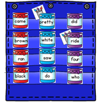 Sight Word Hide & Seek Pocket Chart Cards | Painting Theme