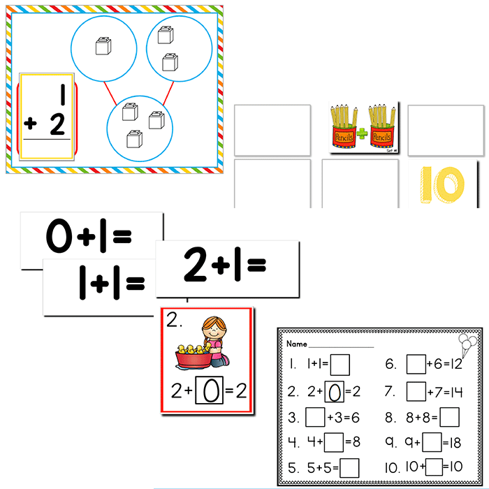 Simple Addition | 1st Grade Math Centers