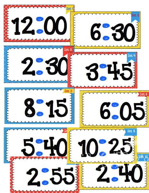 This time play dough mat and task cards are such a fun, hands-on way to practice telling time! Several levels of task cards make it easy to differentiate!