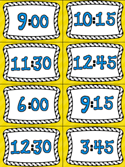 5 Time Card Games for Time to Fifteen Minutes (Level 3)