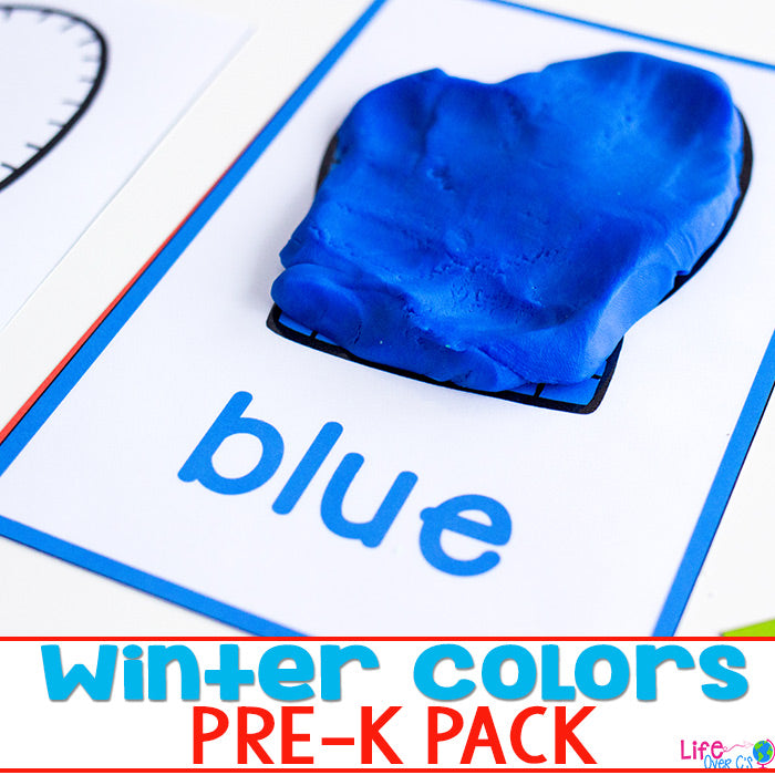 Winter Colors Pre-K Activity Set