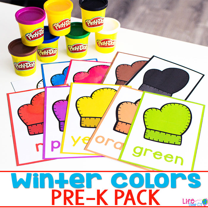 Winter Colors Pre-K Activity Set